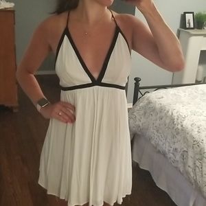 White strappy dress